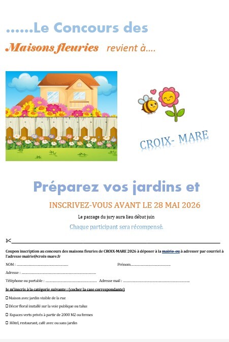 Concours maisons fleuries